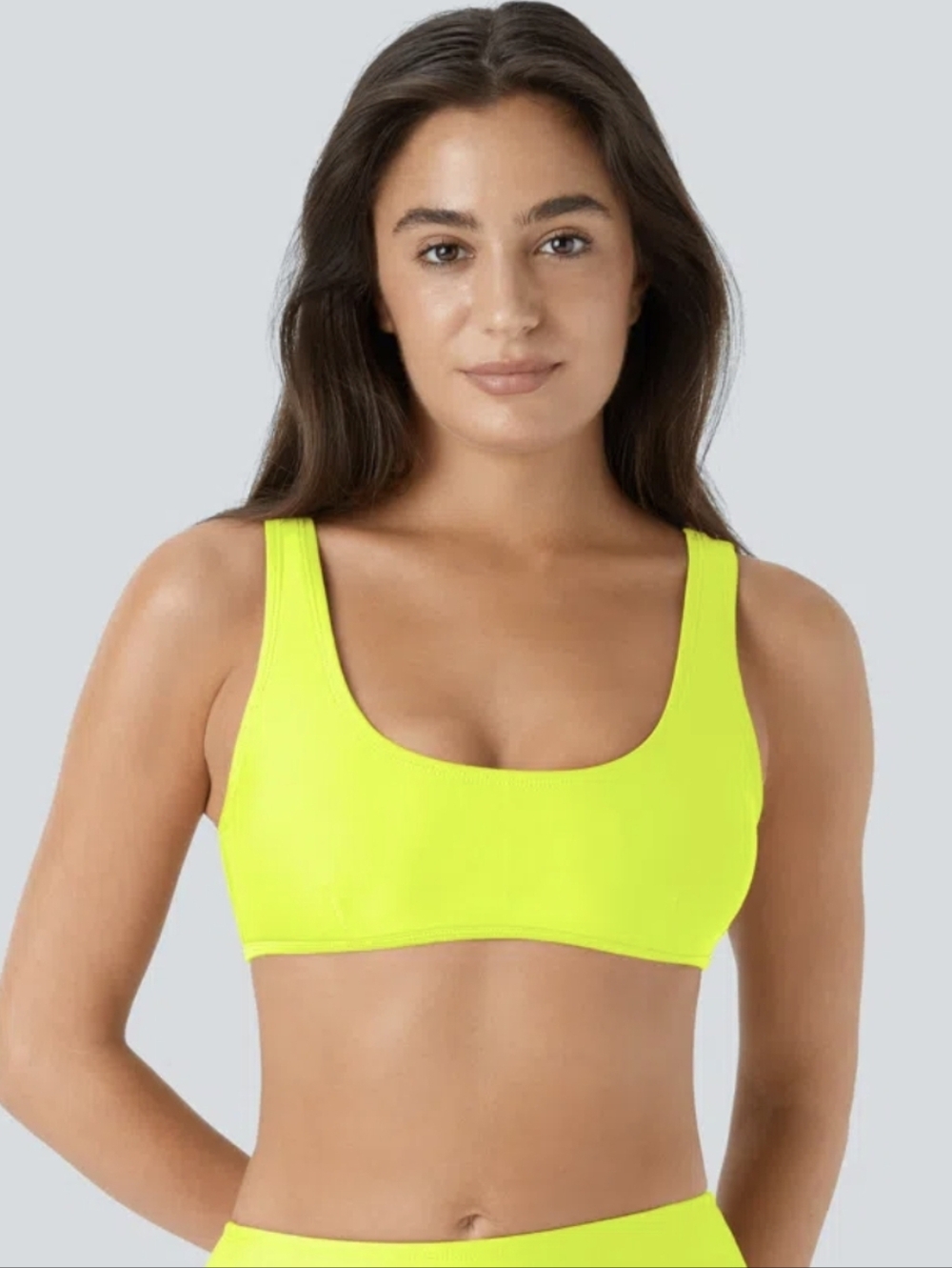 New Halara U Neck Bikini Top Swimsuit